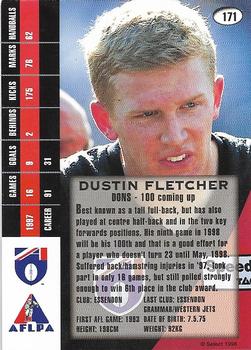 1998 Select AFL Signature Series #171 Dustin Fletcher Back